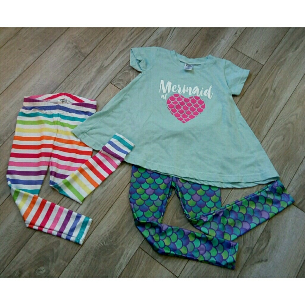 Urban Smalls Mermaid outfits 2T